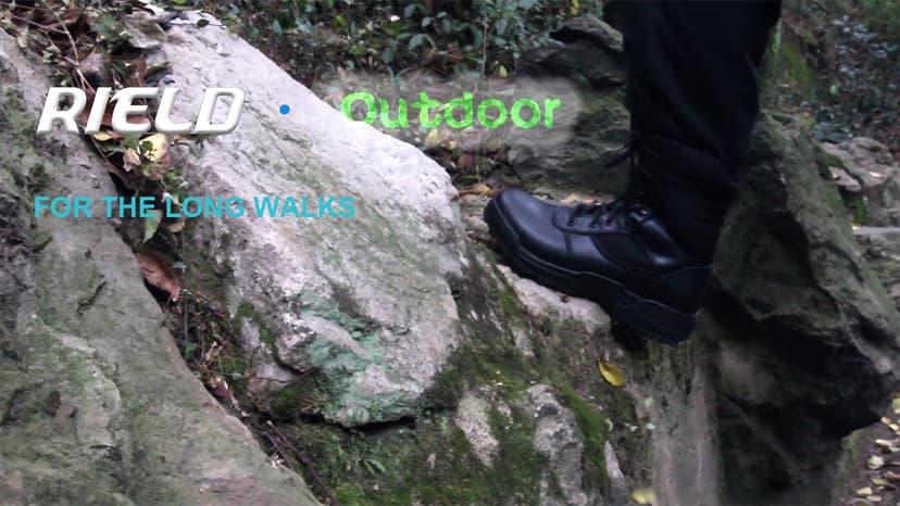 RIELD Men's Military Tactical Work Boots Side Zipper Jungle Army Combat Boots