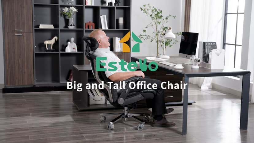 750lbs Ergonomic Office Chair,Upgrade Big and Tall Office Chairs for Heavy People,Mesh High Back Desk Chair with 5D Flip Arms Large Wheels,Adjustable Headrest & Lumbar Support,Wide Chairs