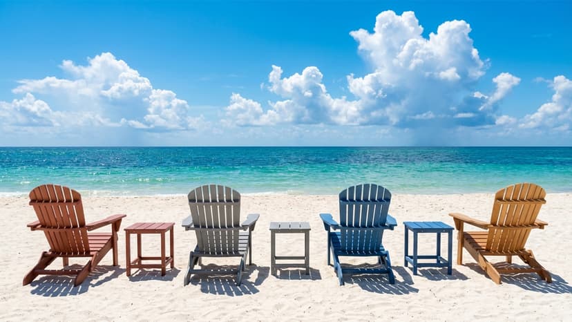 Wooden Folding Adirondack Chair Set of 4, Half Pre-Assembled Wood Lounge Chair for Outdoor Patio Garden Lawn Backyard Deck Pool Beach Firepit