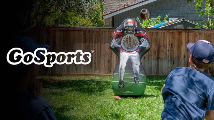 GoSports Inflataman Football Challenge - Inflatable Receiver Touchdown Toss Game