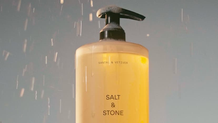Salt & Stone Body Wash with Antioxidants for Deep Moisture | For Women & Men, Sulfate, Paraben, & Dye Free, Leaving Skin Soft and Hydrated | Bergamot & Hinoki 15.2 fl oz