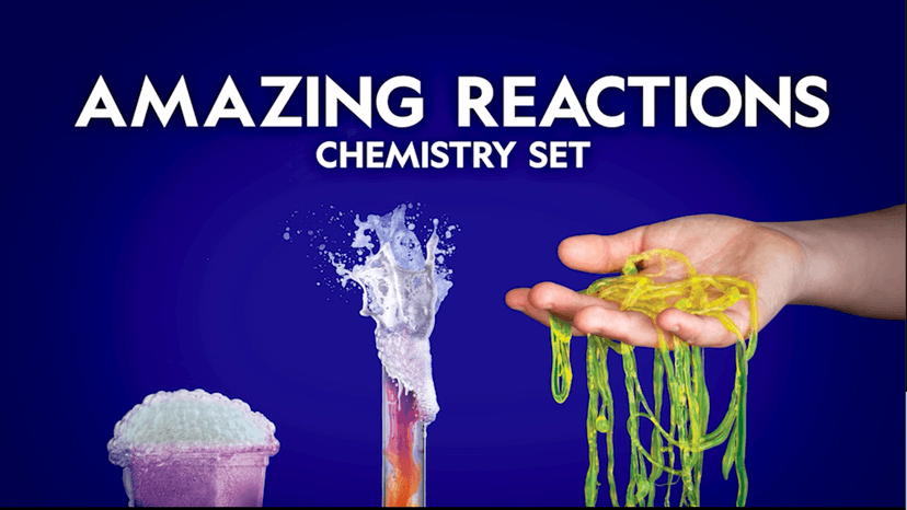National Geographic Amazing Chemistry Set - Chemistry Kit with 100+ Science Experiments Including Crystal Growing and Reactions, Science Kit for Kids, STEM Gift for Boys and Girls (Amazon Exclusive)