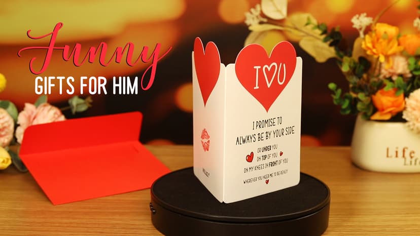 Valentines Day Card Gifts for Him Husband Boyfriend - Mens Valentine's Gifts, Funny Valentines Day Card - Anniversary Naughty Gift for Men - Valentine's Gift for Him, Husband