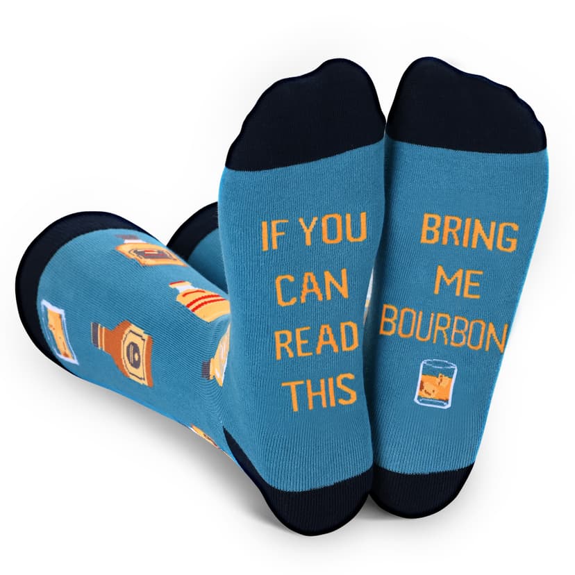 Zmart Drink Gifts for Men - Scotch Whiskey Socks for Drink Lovers, Beer Coffee Gifts