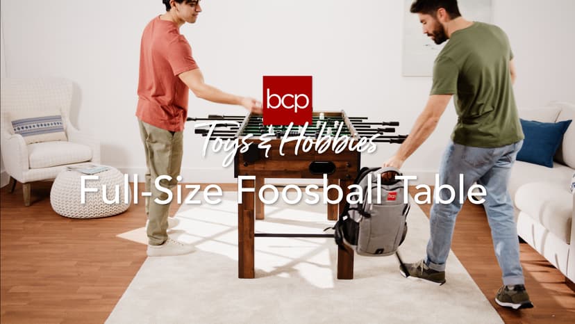 Best Choice Products Full Size 54 Inch Regulation Foosball Table for Home, Game Room - Includes 2 Balls, 2 Cup Holders