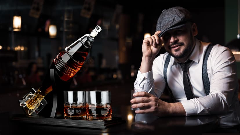 Wooden Whiskey Glass Gifts For Men - Charred Wood Bourbon Whiskey Glasses, Perfect for Men Who Have Everything, Gift for Dad or Boyfriend on Father's Day, Birthday, Christmas, Thanksgiving (2 Pack)