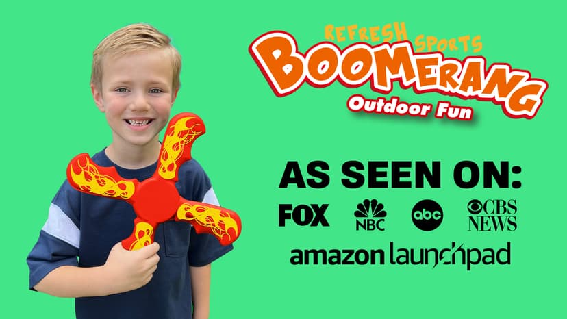 Boomerang for Kids - It Really Does Fly Back - Fun & Easy to Use Gifts for Boys & Girls - Best Toys for Ages 8-13 Gift Idea - Soft Foam Design Stocking Stuffers for Kids 6 7 8 9 10+ Year Old Boy Gifts