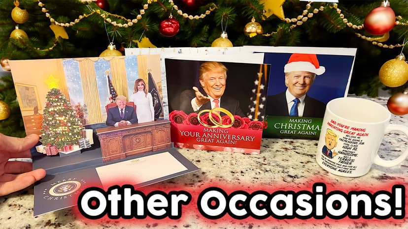 OUR FRIENDLY FOREST Talking Trump Anniversary Card - Authentic Voice Recording - Personal Anniversary Message from Presidential Collection - Includes Envelope