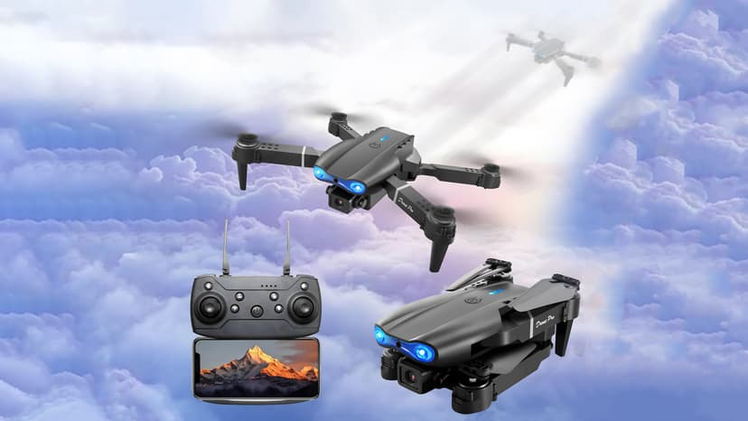 E99 Drone With Camera, Foldable RC Quadcopter Drone,Remote Control Drone Toys For Beginners Men's Gifts Indoor And Outdoor Affordable UAV Christmas Halloween Thanksgiving Gifts
