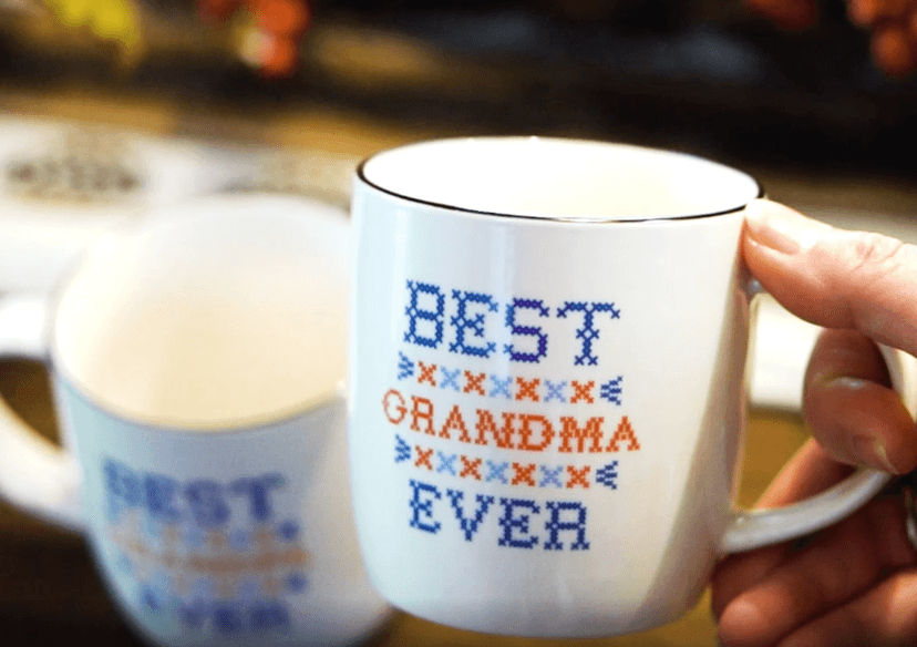 Triple Gifffted Worlds Best Grandparents Coffee Mugs for Grandma and Grandpa Gifts Ideas From Grandkids, Grandchildren, New First Time Grandparent Announcement Christmas Valentines Day, Ceramic 380ml