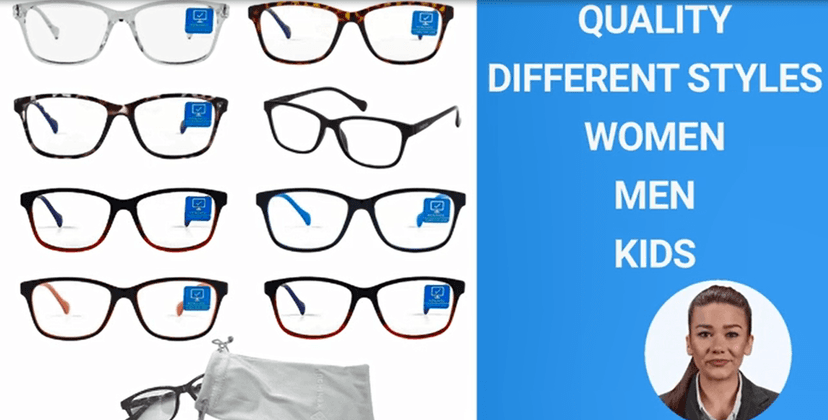 K KENZHOU Blue Light Glasses for Woman Men Bluelight Blocking Glasses for Computer Gaming Phones,Anti Eye Strain & UV Glare