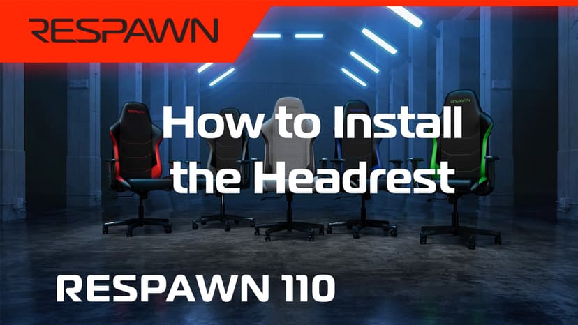 Respawn 110 Ergonomic Gaming Chair - Reclining Office Video Game Swivel Chair with Lumbar Support, Headrest, Heavy Duty, High Back, Racing Style Gaming Recliner Seat for Computer Gamer - Gray Fabric
