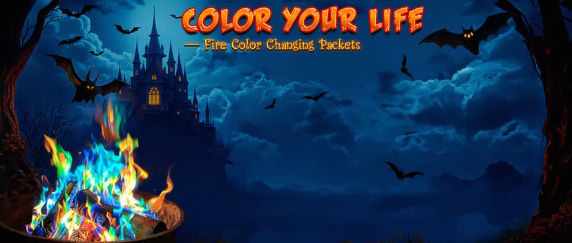 MEKER Fire Color Changing Packets - Fire Pit, Campfires, Outdoor Fireplaces, Bonfire - Magic Colorful Changing Fire - Perfect Fire Camping Accessories for Kids & Adults (12 Pack) B0C9THKCWY