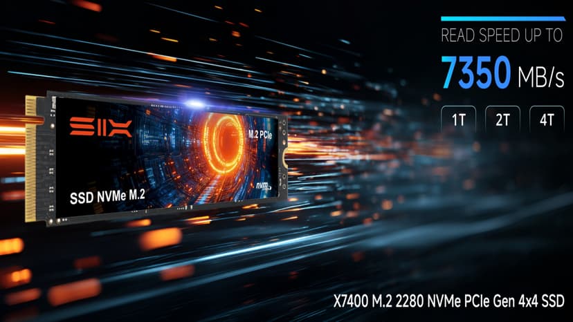 SIX NVME M.2 SSD PCIe 4.0-1TB m.2 2280 ssd, Read UP to 7350MB/s 1TB for Gaming PS5 Memory Storage Expansion with Heatsink, Internal Solid State Hard Drive PCIe gen 4x4 Nvme for Laptop Desktop pc