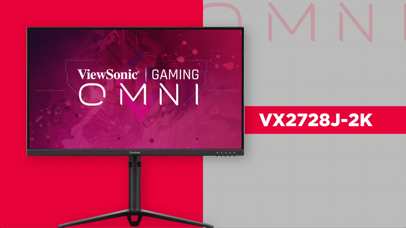 ViewSonic VX2728J-2K 27 Inch 1440p Gaming Monitor, IPS with 180Hz and 0.5ms for Smooth Gameplay, FreeSync Premium and G-Sync Compatible, Eye Care Technology, Advanced Ergonomics, HDMI, and DisplayPort