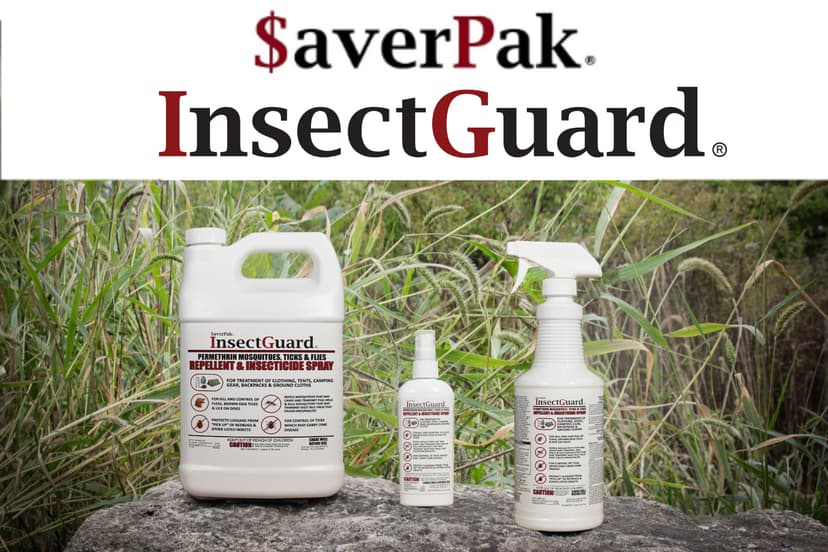 InsectGuard Permethrin Mosquitoes, Ticks and Flies Repellent & Insecticide Pump Spray (6oz)