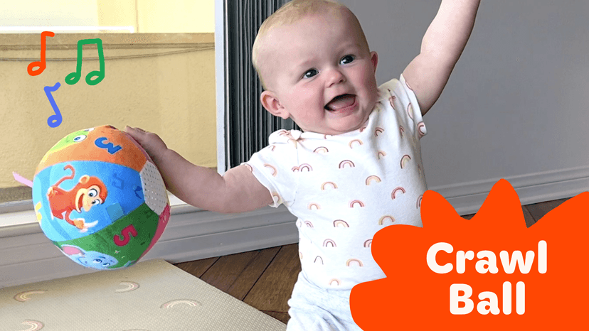Move2Play, Interactive Baby Ball with 30+ Sounds & Songs | Toys for 1 Year Old Boys & Girls | Baby Toys 6-12+ Months | Musical Crawling Ball for Toddlers 1-3 | 1st Birthday Gift B086XK4PL7