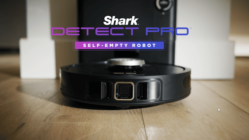 Shark PowerDetect Self-Empty Robot Vacuum with NeverStuck Technology, Auto Deep-Clean Carpets & Hardfloors, 30 Day Capacity HEPA Bagless Base, for Pet Hair, WiFi Black, AV2820S