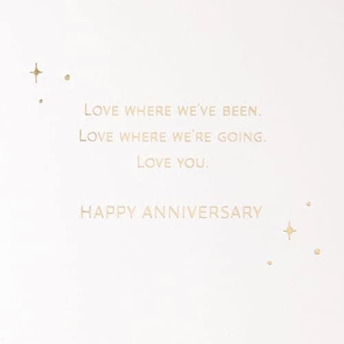 Hallmark Signature Wood Anniversary Card (Where We've Been, Where We're Going)