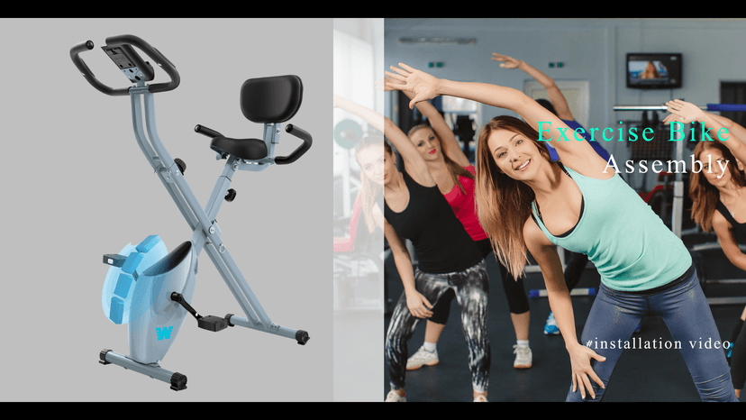 BARWING Stationary Exercise Bike for Home Workout, 5 IN 1 Foldable Indoor Cycling Bike for Seniors, 350LB Capacity, 16-Level Magnetic Resistance, Seat Backrest Adjustments