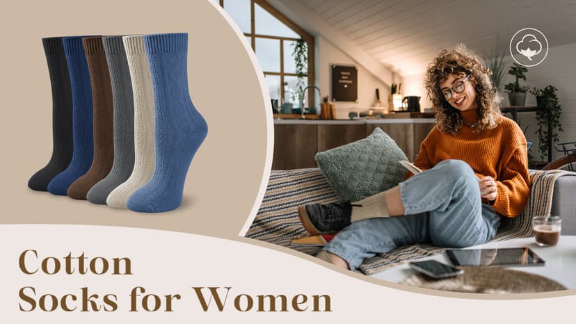 Athletic, Breathable, Warm, Soft, Comfortable, Calf, Gifts, Casual, Size 5-9, Fall Justay Crew Socks for Women, Cute Knit Boot Dress Cotton Socks B0C68LX55L