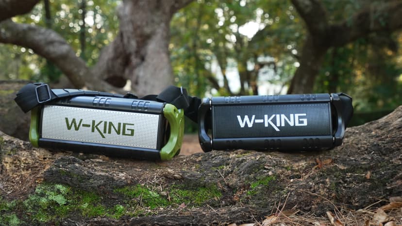 W-KING Bluetooth Speaker, 90W Max Portable Outdoor Speaker Loud, IPX6 Waterproof/50W Deep Bass Subwoofer/40H/EQ/Dual Pairing/TF/AUX, Large Boombox Speakers Bluetooth Wireless for Party/Beach/Jobside