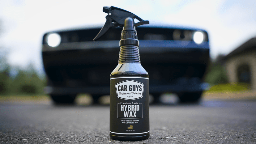 CAR GUYS Hybrid Spray Wax | Advanced Car Wax | Long Lasting and Easy To Use | Safe on All Surfaces | 18 Oz Kit with Towel