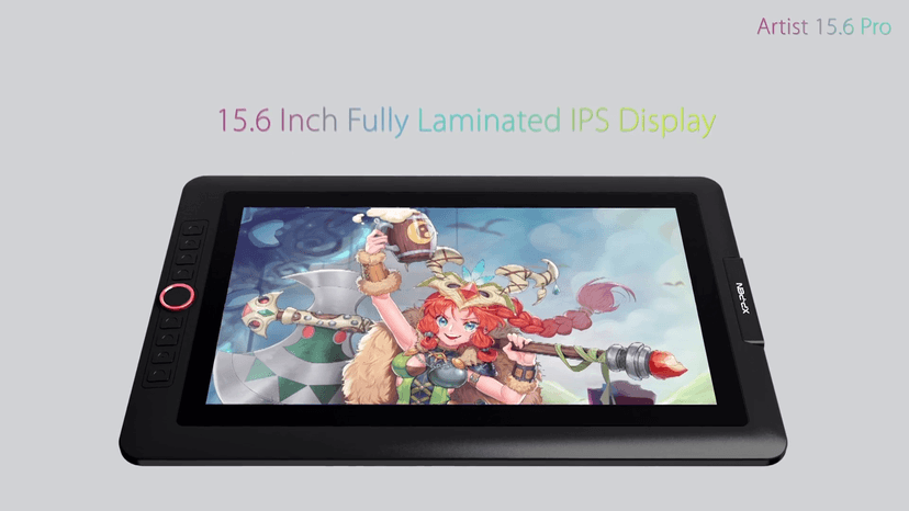 15.6" Drawing Tablet with Screen XPPen Artist 15.6 Pro Tilt Support Graphics Tablet Full-Laminated Red Dial (120% sRGB) Drawing Monitor Display 8192 Levels Pressure Sensitive & 8 Shortcut Keys