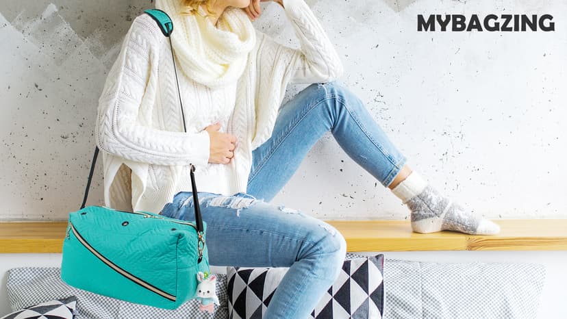 Crochet Bag Organizer - Knitting Bag - Yarn Storage Organizer - Yarn Bag for Crocheting - Yarn Holder for Crochet Accessories, Knitting Needles, Crochet Hooks, Crocheting & Knitting Gifts,