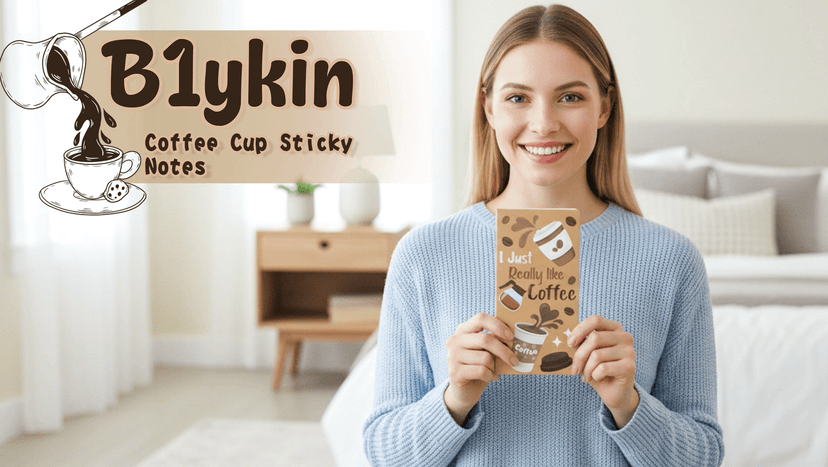 Self-Stick Notes Pages, Teacher Appreciation Gift, School Office Supplies, I Just Really Like Coffee Design B1ykin Sticky Notes Set - 550 Sheets Memo Writing Pad Coffee Cup Design B0CQT7V1DS