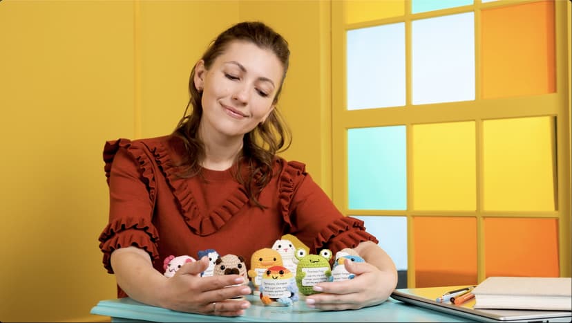 Cheerpal Veggies — Crochet Veggie Pack w/Stand (9 pc) Handmade Crochet Figurines Decor - Desk, Office, Coworker, Friend | Gifts for Women, Teen Girls, Mom, Girlfriend