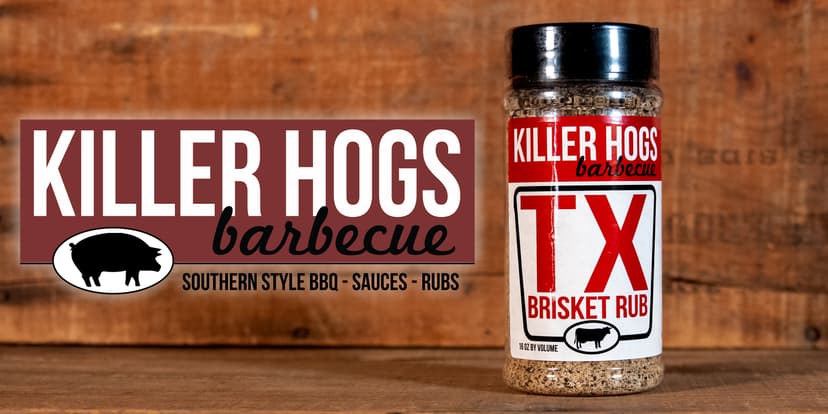 Killer Hogs BBQ TX Brisket Rub | Championship BBQ and Grill Seasoning | Great on Brisket, Ribs, Steaks, or Turkey | 11 Ounces
