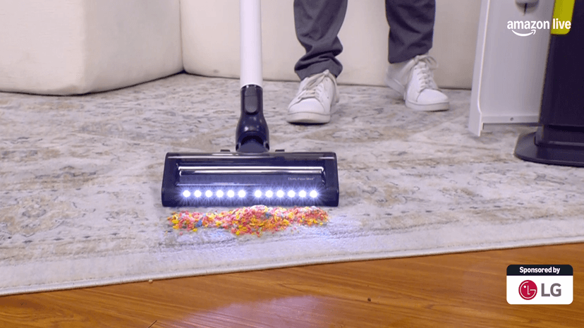 LG CordZero A925 – Cordless Stick Vacuum Cleaner, 120 Minute Runtime w/Extra Rechargeable Battery, Dual Floor Max 2024 Update, Lightweight, Cleans Carpet, Hardwood, Pet Hair, Portable Charging Stand