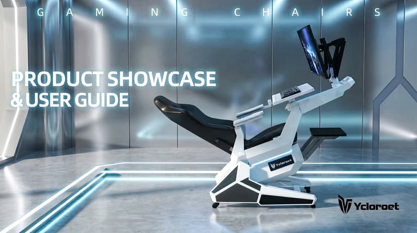 Zero-Gravity Gaming & Office Chair with Dual Monitor Arm, Mobile Reclining Workstation for Home Office and Ergonomic Gaming Setup