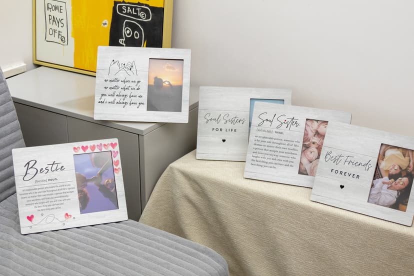 Orchroma Best Friends Picture Frame,Bestie Bff Best Friends Gifts,Friendship Gifts for Women Friends Birthday Christmas Gift,4x6 Inch Photo