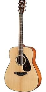 Yamaha FG820 Solid Top Acoustic Guitar, Natural, Dreadnought