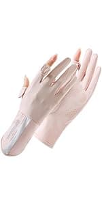 SUJAYU Full Finger Hiking & Cycling Gloves - Thin Gloves for Men & Women - UV Protection, Great for Adult Bikes, Driving & Gym