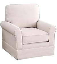 INZOY Modern Accent Chair with Ottoman for Small Space, Club Chair with Ottoman Set, Comfy Fabric Barrel Reading Chairs for Living Room Bedroom, Round Reading Chair with Foot Rest, Flower Pattern
