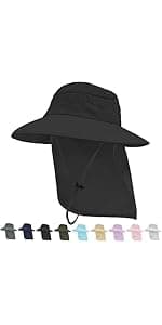 Rosoz Women's Sun Visor Hats Wide Brim Straw Beach Hat Ponytail Hats for Women Foldable Floppy