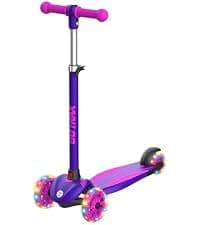 LED Light-Up Wheels, 3 Adjustable Handlebar, Easy Assembly, Lightweight, Wide Anti-Slip Deck, Lean to Steer, Max Load 110 lbs Gotrax KS1 Kids Kick Scooter, 3 Wheels for Boys & Girls 2-8, Gifts B0CCYMV1T1