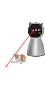 YVE LIFE Laser Cat Toys for Indoor Cats,The 4th Generation Real Random Trajectory Motion Activated Rechargeable Automatic Cat Laser Toy,Interactive Cat Toys for Bored Indoor Adult Cats/Kittens(White)