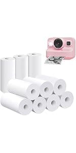 Kids Camera Instant Print,1080P Kids Instant Cameras That Print Photos,Christmas Birthday Gifts for Girls Age 3-12,Portable Toy for 3 4 5 6 7 8 9 10 Year Old Girls Boys Pink