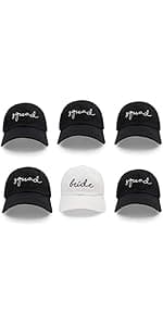 Bride Bucket Hat for Bachelorette Party Embroidered Sun Hat Bridal Shower Bride to be Gift White