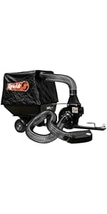 Agri-Fab 45-0630 Large Capacity 29 CU FT Soft Top Mow-N-Vac, Tow Behind Lawn Vacuum, Leaf Vacuum, Gas Powered, Easy Single Lever Dumping