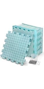 CraftyManor 7.6 in Blocking Boards for Crochet Projects with Rose Pattern, Crochet Blocking Board with Pegs, Granny Square Blocking Board with 20 Stainless Steel Pegs, Bamboo