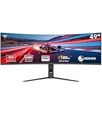 KTC 32 Inch FHD 1080p Curved Gaming Monitor - VA 1500R Curved Monitor, 165Hz 1ms MPRT, FreeSync & G-Sync, 122% sRGB, DP/HDMI, VESA, HDR10 for Gaming Home Office Business PC Monitor