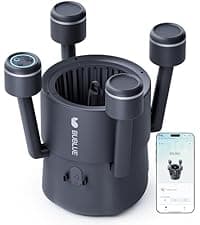 (2026 Upgrade) BUBLUE BuVortex V5 Pool Skimmer Robot,Pool Surface Skimmer Robot with App Control,5L Filter,Dual Cleaning Modes,AI Navigation,Ideal for In-Ground & Above-Ground Pools,Dark Gray