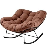 JEAREY Patio Dining Chairs Set of 4, Outdoor Stackable Dining Furniture Set, All Weather Dining Set for Lawn, Garden, Backyard, Poolside, Brown
