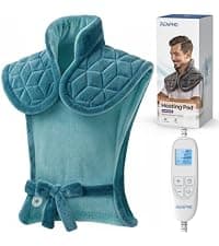 RENPHO Electric Heating Pad for Back Pain Relief, Birthday Gifts for Women Men Mom Dad Elderly, FSA Eligible Items Only List, Large Heat Pad for Neck and Shoulders, 24"x33", ETL Certified, Gray