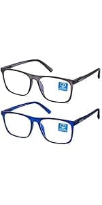 K KENZHOU Blue Light Glasses for Woman Men Bluelight Blocking Glasses for Computer Gaming Phones,Anti Eye Strain & UV Glare